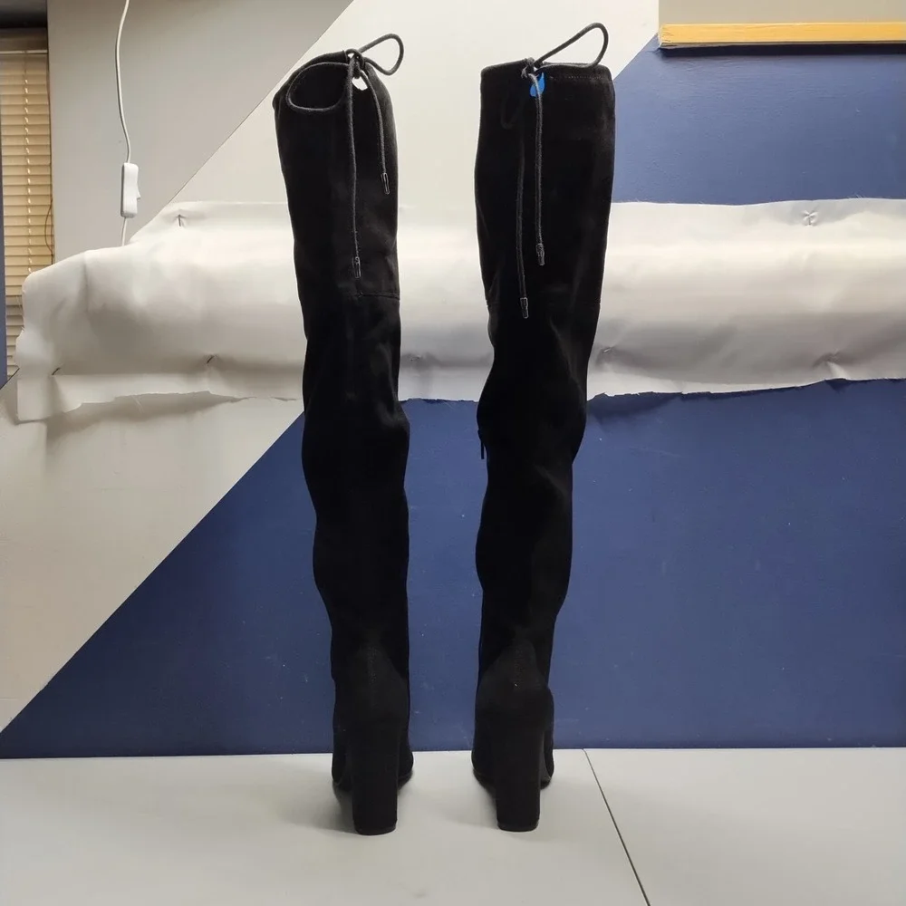 Target Olymagen Over‎ The Knee Winter Boots Womens US 7 Black Thigh High Pull On
